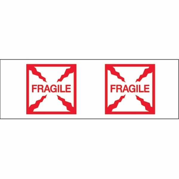 Perfectpitch Fragile Box Pre-Printed Carton Sealing Tape - Red & White, 36PK PE3359033